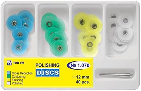 Dental Polishing Discs metal bush, diameter 12 mm, 40 pcs. TOR VM