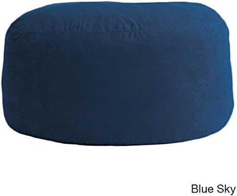 Glorious And Comfortable FufSack 4-foot Large Memory Foam/ Microfiber Blue Sky Bean Bag Chair + E-book Gift*