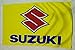 Suzuki Motorcycle Flag 3' X 5' Indoor Outdoor Banner (New Heavier Material) No D Ring Or Super Shiny Light Weight Material