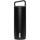 MiiR, Wide Mouth Water Bottle, Vacuum Insulated Leakproof, Stainless Steel Construction, Black, 16 oz