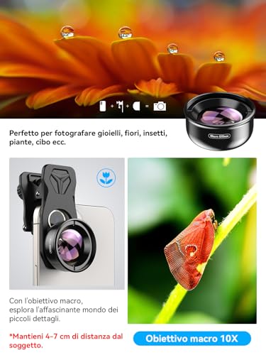 Apexel Macro Lens for Smartphone,100mm Macro Lens for iPhone,Samsung Galaxy,Huawei and Most Smartphones