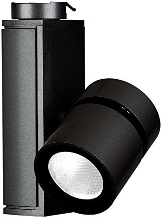 Vertical LED Micro Cylinder Track Light Finish/Globe Type: Black / 2700K