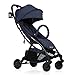 Beberoad R2 Ultra Compact Lightweight Travel Folding Baby Newborn Stroller with Waterproof Canopy and All Wheels Suspension, Jeans Blue