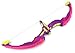 Light Up Night Princess Bow & Arrow Children's Kid's Toy Bow and Arrow Dart Playset w/Suction Dart Arrows, Holder, Target