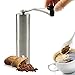 Manual Coffee Grinder, Coffee Grinders Burr Stainless Steel with Spoon