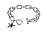 Pro Specialties Group NFL Dallas Cowboys Chain Link Logo Bracelet