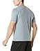 Tesla TM-MTS04-LGY_Large Men's HyperDri Short Sleeve T-Shirt Athletic Cool Running Top MTS04