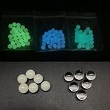 10 Pack 6mm Quartz Pearls Balls Insert Luminous Glowing Quartz Pearl (Blue/Green)