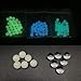 10 Pack 6mm Quartz Pearls Balls Insert Luminous Glowing Quartz Pearl (Blue/Green)