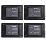 ELEGOO 4 PCS Plastic Resin Tank for ELEGOO Mars 3D Printer with 4 Lids and FEP Release Liner pre-Installed, Resin Vat for Mars, Compatible with Anycubic Photon, Photon S and Epax X1