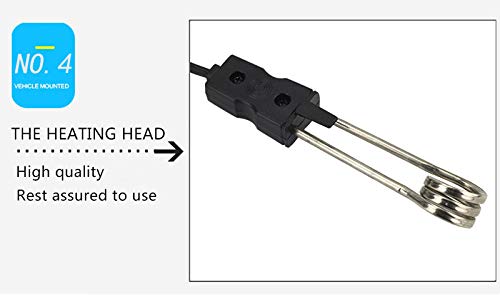 WG 12V/24V Portable Electric Car Immersion Water Heater for Travel Camping Picnic Mini Boiler Hot Water Coffee Immersion Travel Use,24v - Thumbnail 4