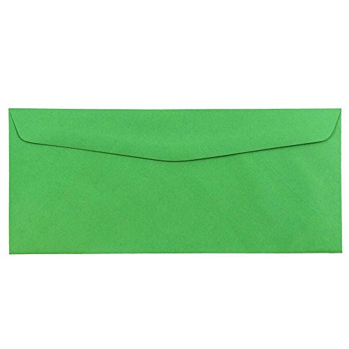 JAM PAPER #10 Business Colored Envelopes - 4 1/8 x 9 1/2 - Green Recycled - 50/Pack