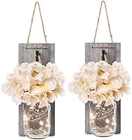 Besuerte Rustic Wooden Wall Hanging Decor with LED String Lights for Modern Living Room and Bedroom, Inspirational...