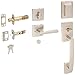 Baldwin Spyglass Handleset with Spyglass Lever, Satin Nickel