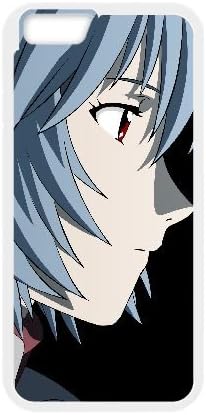DIY Customized Soft Rubber TPU Case Skin Cover Ayanmi Rei Neon Genesis Evangelion Anime iPhone 6 4.7 Inch Cell Phone Case White