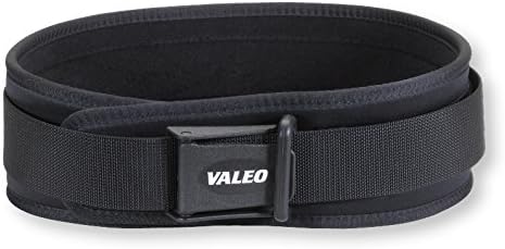 Valeo VCL4 4' Padded Weightlifting Lifting Belt with Brushed Tricot Lining and Cam Buckle