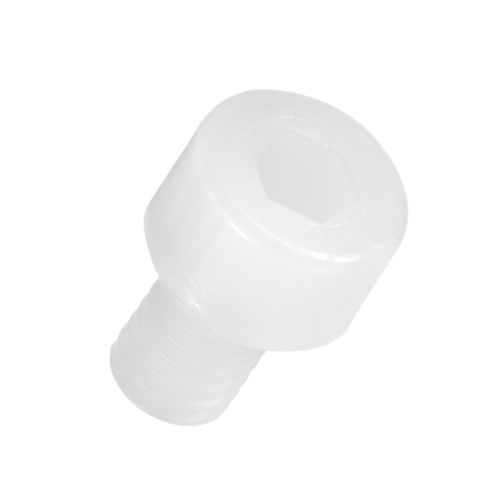 Kozelo 100pcs Socket Head Cap Screws - [M4-0.7 x 6mm] Nylon Hexagon Socket Head Cap Screw Plastic Allen Bolts for Device Fixing Mould Manufacturing Use, White
