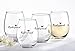 Kate Aspen, Bridesmaids Pink Heart Stemless Wine Glass, Party Favors, 15 Oz. (Set of 4)