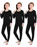 3 Set Girls Thermal Underwear Soft Long Johns