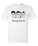 Heavy Metals Periodic Table Science Gift Nerd Graphic Band Very Funny T-Shirt