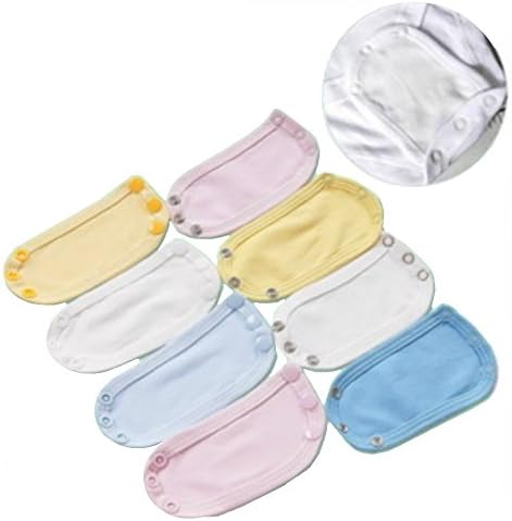 Nothing but Quality : Baby Bodysuit Extend Panel 8pieces Suitable for All Bodysuit (White)