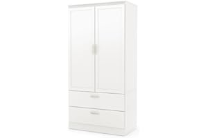 South Shore Acapella Wardrobe Armoire, Pure White