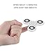 HITASION Fidget Toys Hand Spinner for Adults EDC ADHD Focus Ultra Durable High Speed 1-3 Min Smooth Spin Not Cracked (White)