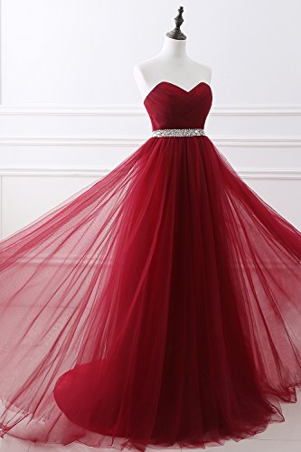 MisShow-Damen-eleant-Abendkleid-Tll-A-Linie-Cocktailkleid-Ballkleid-Hochzeit-Brautjungfernkleid