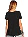 Romastory Womens Street Pattern Novelty T-Shirt Short Sleeve Loose Summer Tops Tee Shirts (XXL, Black)
