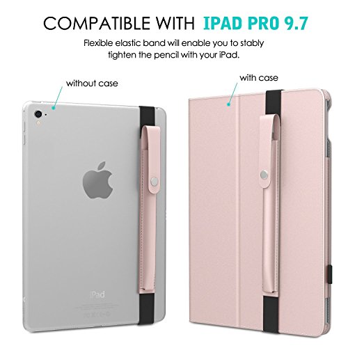 ipad pro 9.7 case with pencil holder rose gold