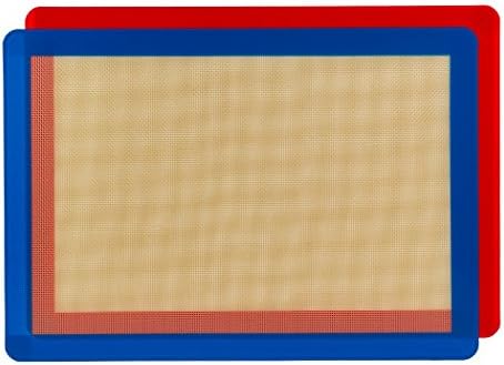 Silicone Baking Mat Set (2) Half Sheets - . Non Stick Cookie Sheets Professional Grade