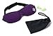 Sleep Mask | Eye Mask for Sleeping Men/Women Better Than Silk Our Luxury Blackout Contoured Eye Masks are Comfortable - This Sleeping mask Set Includes Carry Pouch and Ear Plugs (Black Berries)