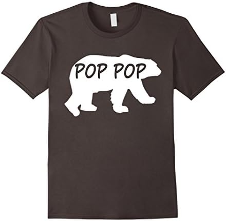 Men's Pop Pop Bear T-Shirt / Great Gift For Pop Pop Father's Day XL Asphalt