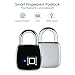 Win-digital Fingerprint Padlock,Waterproof Keyless Padlock, Suitable for Gym,House Door, Suitcase, Backpack,Office, Support USB Charging