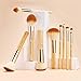 Jessup Professional Bamboo Makeup Brushes, Premium Synthetic Foundation Powder Concealer Blush Highlight Eye Blending Cosmetic Brush Set 25pcs T135