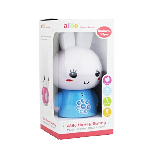 alilo Honey Bunny 8GB Children MP3 Player Light Toy for Baby, Silicone Teether Ears, Music Story Song Included (Red) - Thumbnail 6