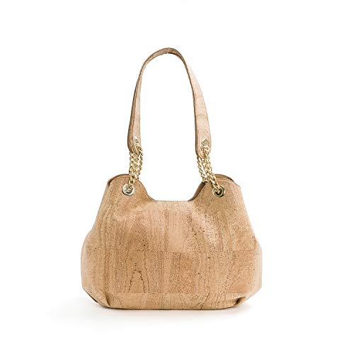 Artelusa Cork Handbags. Natural Cork Big Bow Shoulder Bag Made in Portugal.