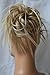 CAISHA XXL Hairpiece Scrunchie Updo Voluminous Slightly Wavy Messy Bun Blonde Mix G13F