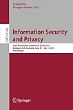 Image de Information Security and Privacy: 20th Australasian Conference, ACISP 2015, Brisbane, QLD, Australia, June 29 -- July 1, 2015, Proceedings (Lecture No