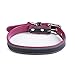 BONAWEN Dog Collar Padded Leather Soft Touch Pet Collar for Large,Medium,Small Dogs(Purple,M)thumb 4