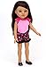 Sophia's Shoes Pack Set Includes Dressy Black Faux Patent Leather Flats and Pink Canvas Sneakers with Laces for 14.5