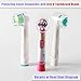 Electric Toothbrush Travel Case for Oral-B Toothbrushes - 4 Pcs Toothbrush Head Covers Compatible with Oral B Electric Toothbrush Heads (White)