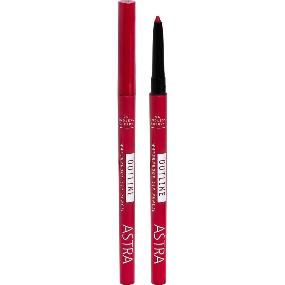 Astra Outline Waterproof Lip Pencil (06 - Endless Cherry)