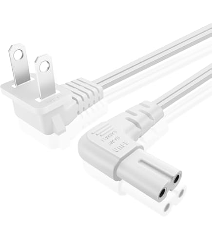 Amazon.com: TNP 2 Prong Power Cord NEMA 1-15P to IEC320 C7 Right