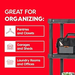 IRIS USA Heavy Duty Plastic Shelving Unit and Heavy