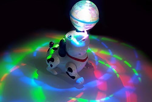 Dancing Toy Puppy Dog - Battery Operated with Flashing Lights, and sounds