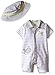 Little Me Baby Boys' Happy Whales Romper and Hat