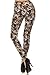 Leggings Depot NEW High Waist Popular Print Women's Leggings Pants Style Batch4 (Beige Floral)