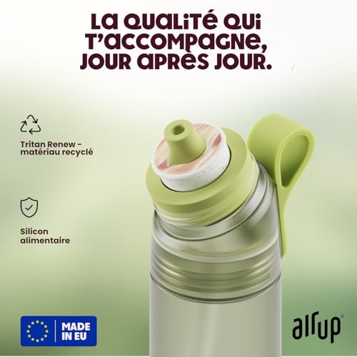 air up Twist Pro Discovery Set with 5 Pods I Bottle 600 ml Sugar Free Flavours Dishwasher Safe BPA Free Colour Green