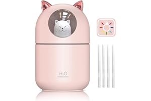 Cool Mist Humidifiers, Small Humidifiers for Bedroom, Portable Mini Humidifier, USB Air Humidifier for Plants, Office, Car, B